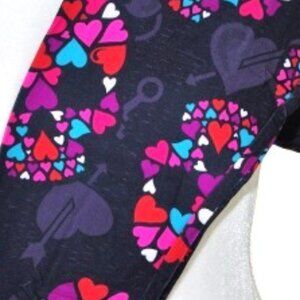 Skull Leggings TC Tall Curvy Hearts Black Red Pink Blue Purple TC Size 12-20